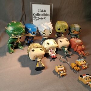 Collect 'Em All! Unique Lot of 13 Funko Pops & Keychains (Clayface, Croc & More)